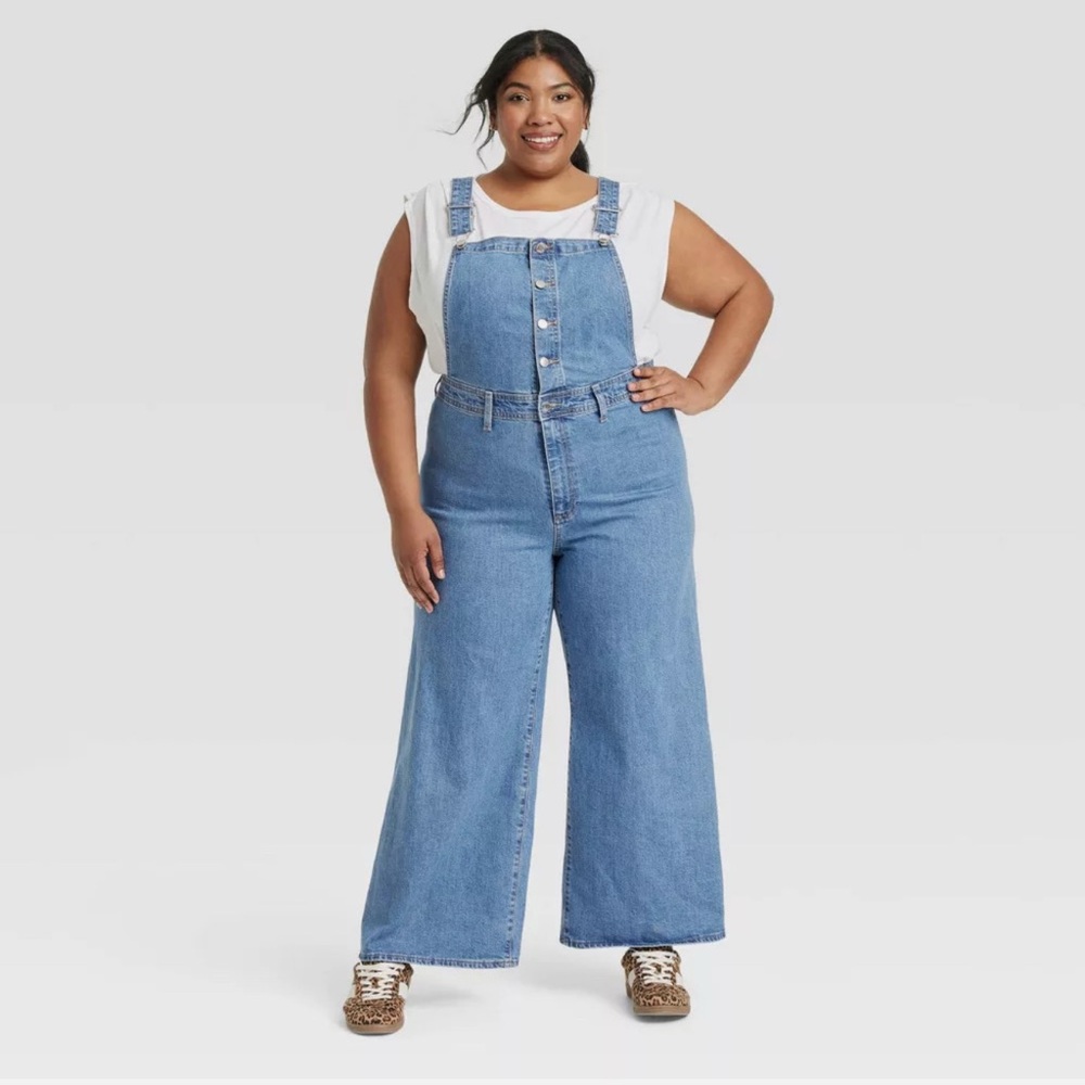 Women's Blue Denim Sailor Overalls